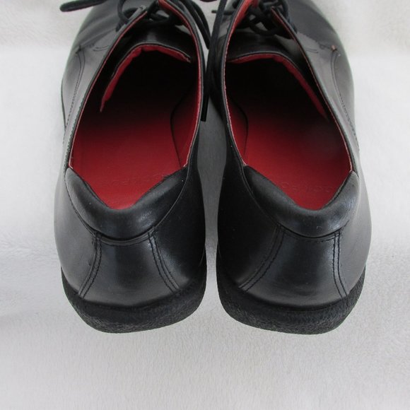 Rockport Women’s Black Leather Platform Lace-up Shoes 7.5 Wide - Picture 3 of 8